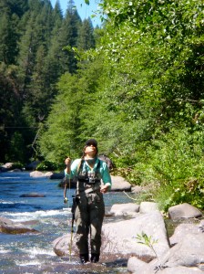 Whoops. Glad Dad got a picture of this instead of all the fish I was catching. 