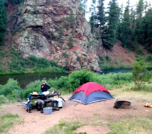 Wine and camping....pure bliss.