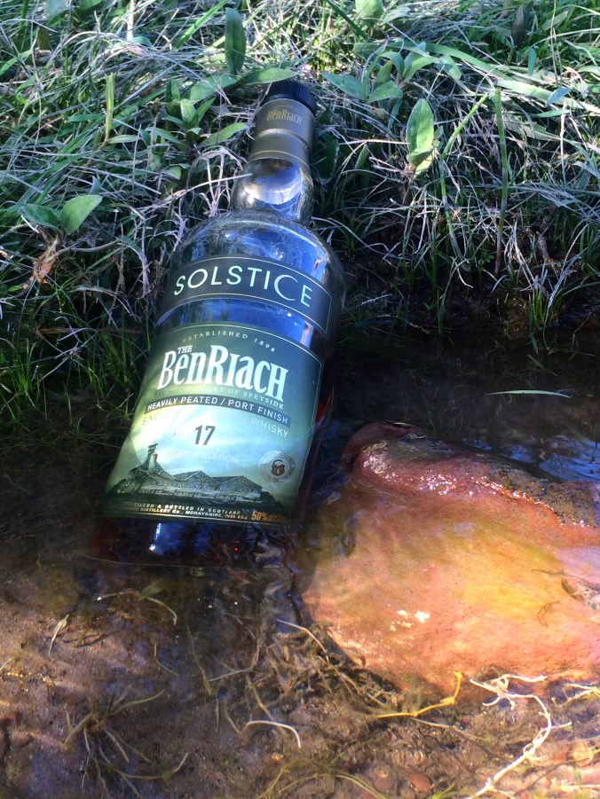 Chilling the scotch to perfect temperature. 